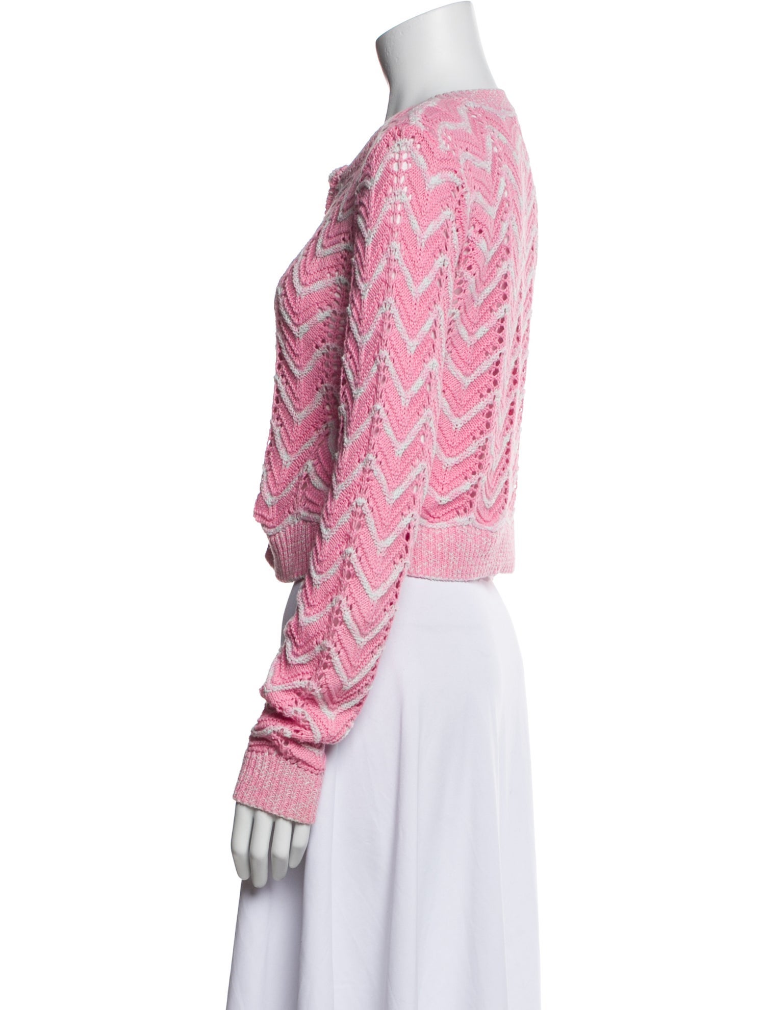 LoveShackFancy Striped Scoop Neck Sweater